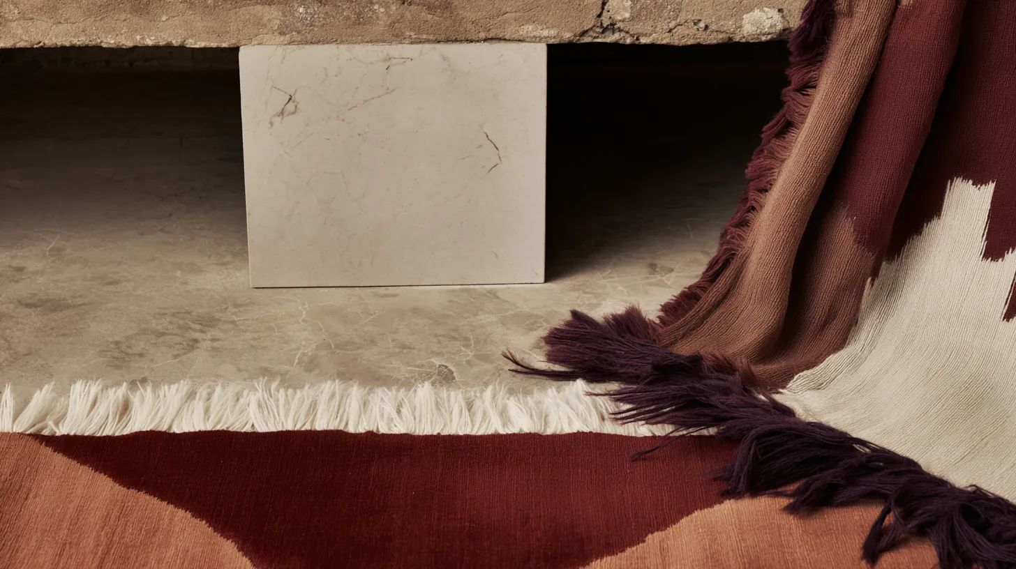 Artisan testant la solidité des couleurs d'un tapis persan ancien avec un linge en coton blanc humide avant nettoyage en atelier.